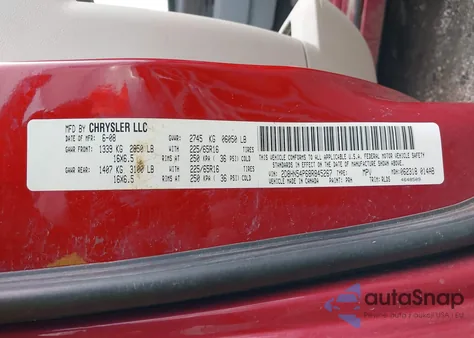 2008 Dodge Grand Caravan Sxt from USA, damaged, VIN 2D8HN54P68R845267